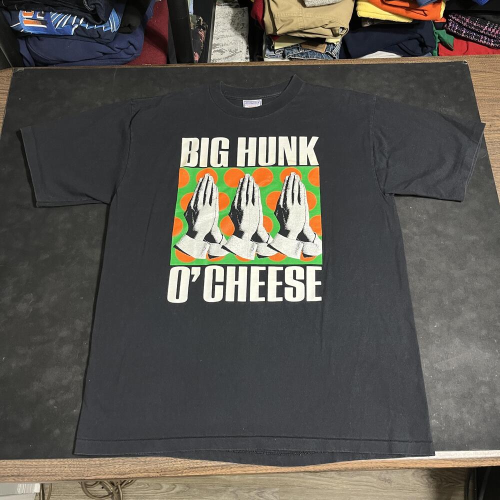 Vintage Big Hunk O Cheese Tour Without A Cause Shirt Metal XL 90s Flaming Lips